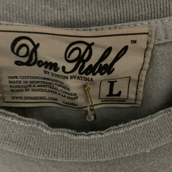 Vintage Dom Rebel Swarovski Crystals “Boot” T-Shirt NWT - Picture 3 of 4